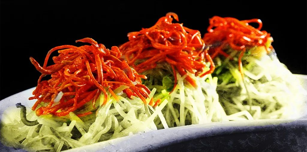 虫草花拌豆腐皮